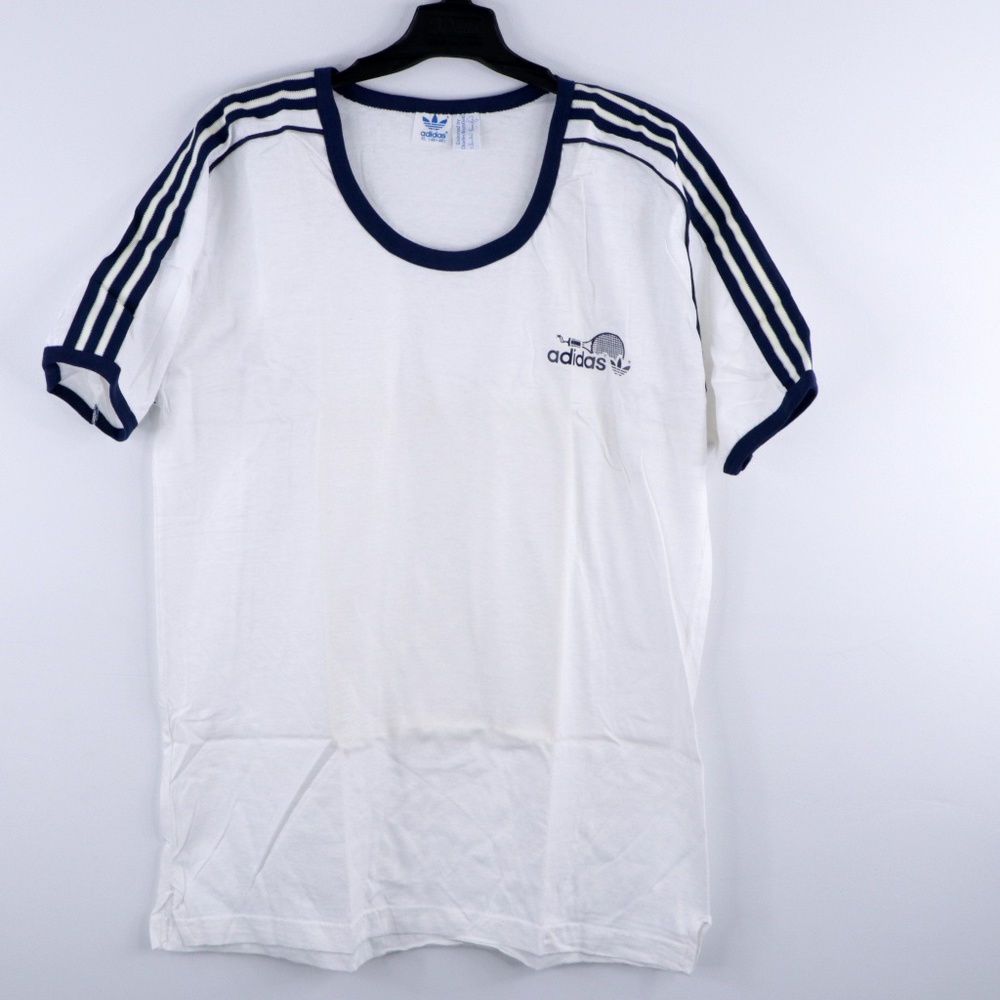 NOS 70s Adidas Brumfield Racquetball T Shirt Large